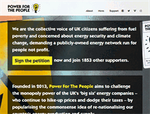 Tablet Screenshot of powerforthepeople.org
